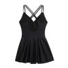 Women's Floral Print Swim Dress with Adjustable Straps and Built-in Briefs Perfect for Beach and Pool Wear