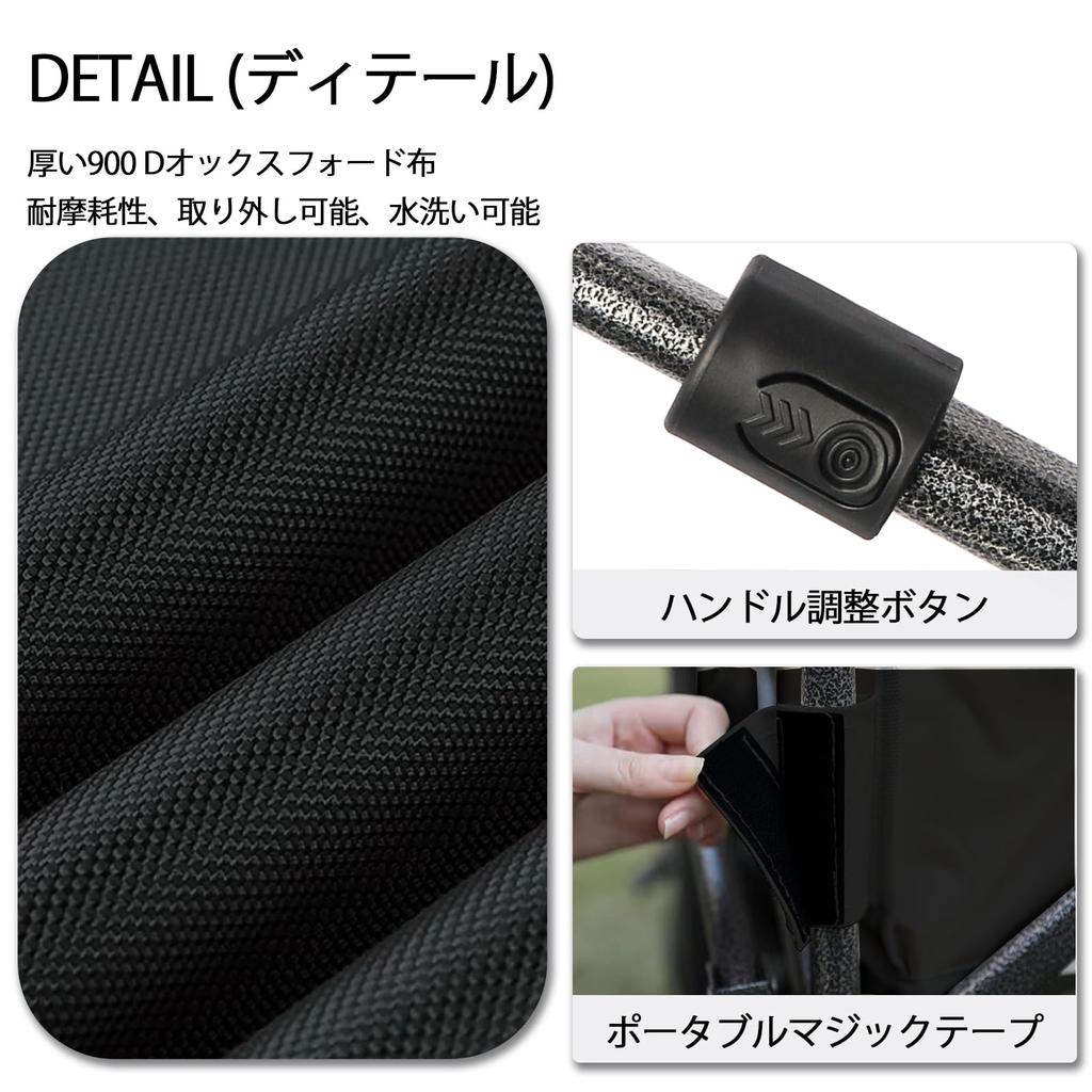 Carrello Portatutto Carrello da Esterno Carrello Carrello Pieghevole da Campeggio Carrello da Campeggio Dotato di Ruote Larghe Veloce Campeggio Pesca Trasporto Bagagli Grande Capacità