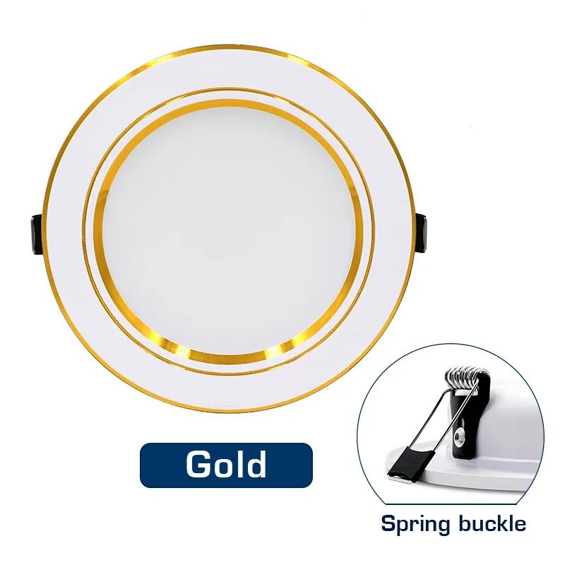 Oświetlenie sufitowe LED AC 110 V 220 V Lampa sufitowa wpuszczana DC 12 V 24 V 5 W 9 W 12 W 15 W 18 W Ultracienkie zimne białe/ciepłe białe światło punktowe LED