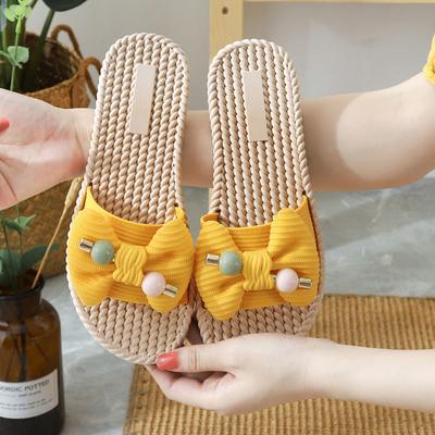 Damesslippers Zomer Licht Koreaanse Stijl Internet Beroemdheid Slippers Uitgaan Schattig Wild Mode Strik Damesschoenen