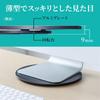 E-Supply Rotating Stand, Aluminum, 10kg Load Capacity, 22cm Diameter, 9mm Thickness, for TVs, Displays, Monitors, PCs, Projectors, Small and Slim Desi
