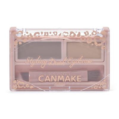 Styling Dual Eyebrow 01 Base de cera marrom natural x Base em pó Soft 3D Eyebrow