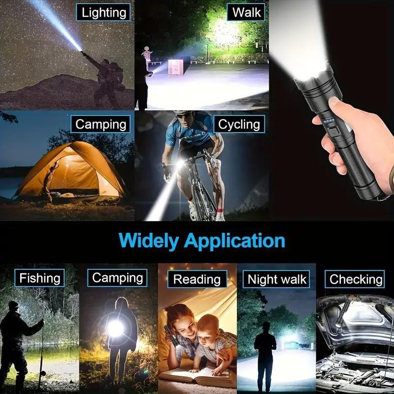 LED Taschenlampe mit COB Seitenlicht Wiederaufladbare Magnetische Taschenlampe Zoom Wasserdicht Ultraviolettes Licht Taschenlampe für Haustiere Camping