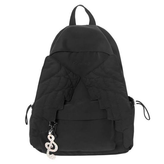 Lightweight Outdoor Daypack Angel Wing Backpack for Women Girls, Nylon School Functional Bookbag Bag, Large Travel Commute Durable Casual Rucksack