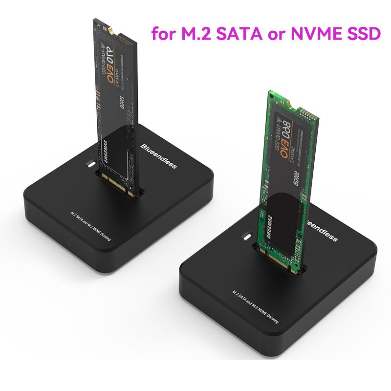 NVME SSD Case 10Gbps Online Reading Writing Speed SSD Enclosure Adapter Tool Free NVMe Adapter For M.2 NVME SD Docking Station