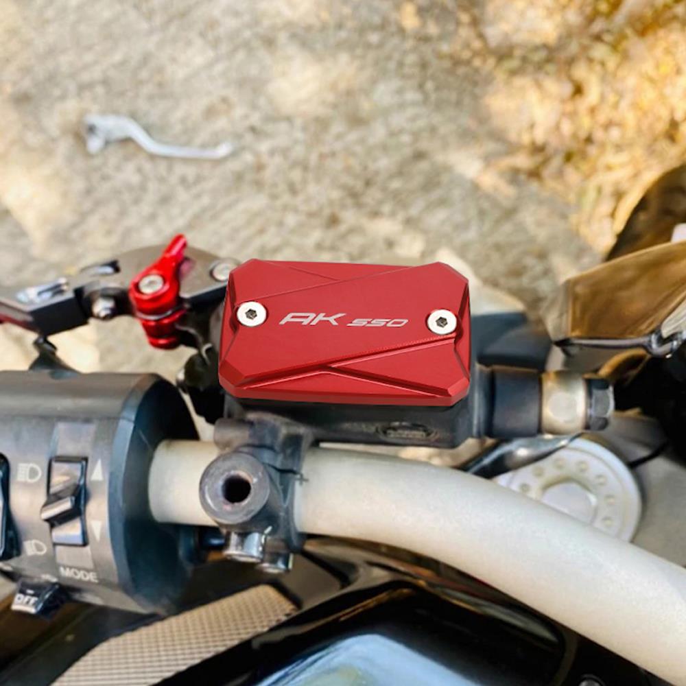 AK550 Motorcycle Accessories CNC Aluminum Front Rear Brake Fluid Reservoir Cap Cover For KYMCO Ak550 2017