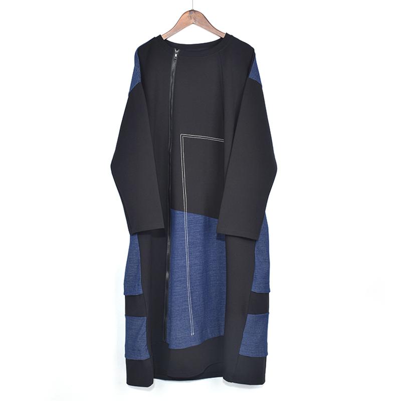 

XITAO модный женский пуловер, свободное платье ZY2119 синий