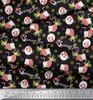 Soimoi Japan Crepe Satin Fabric Dot,Parrot & PineJuice Summer Designs Fabric Prints By Metre 42 Inch