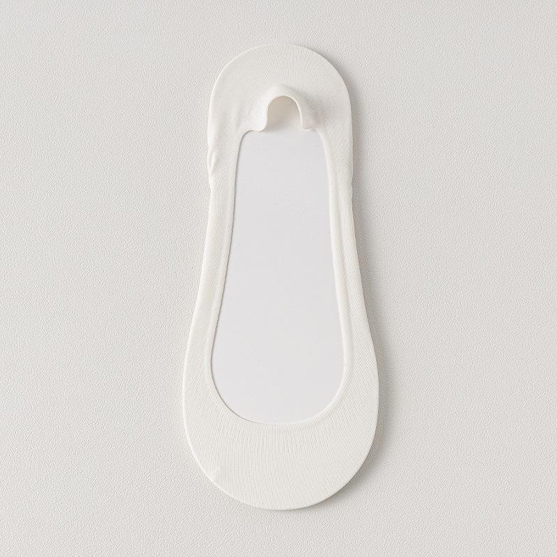 Women's Summer Thin Cotton Bottom Ice Silk Shallow Mouth Invisible Not To Drop with The Boat Socks