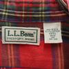 L.L.BEAN Années 80 Outdoor Fabriqué aux États-Unis Motif à carreaux Vintage Manches longues Boutonné Chemise en flanelle Enfant Occasion