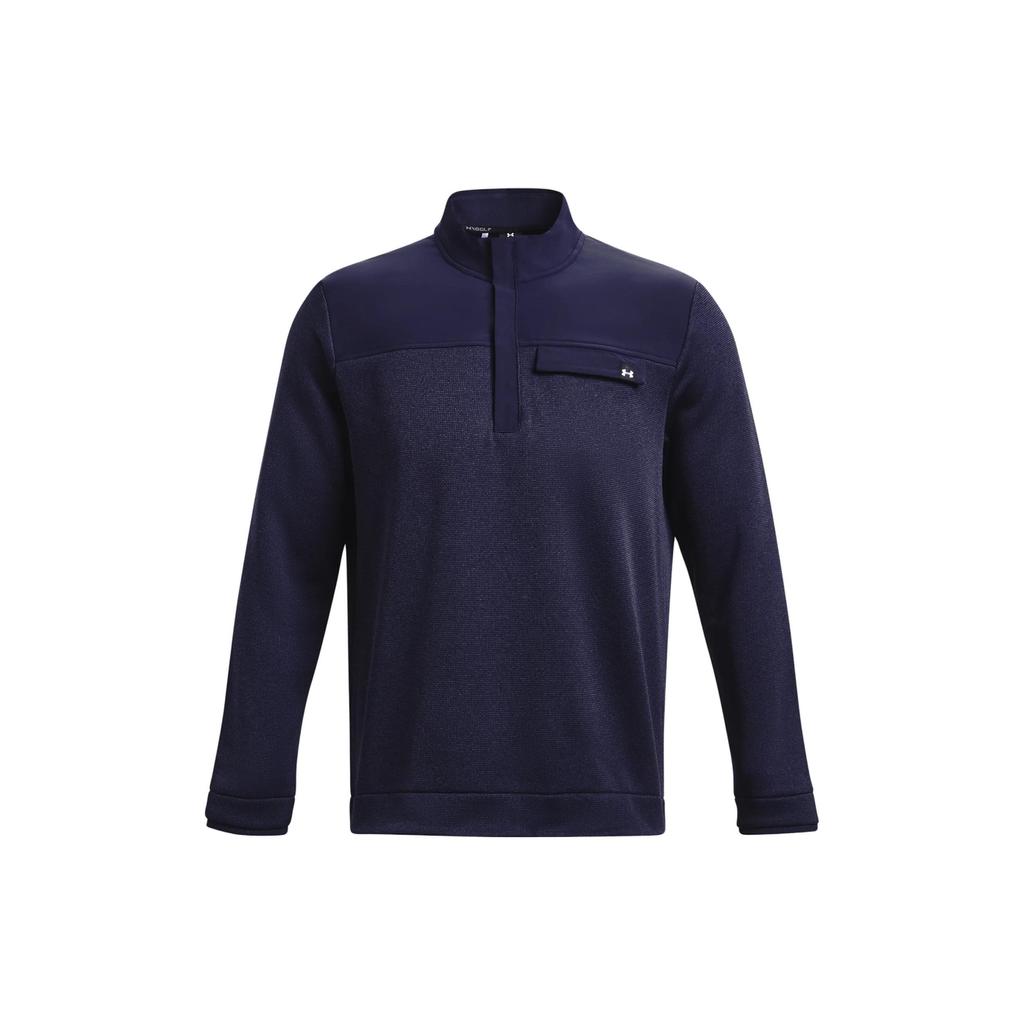 Under Armour Storm Sweater Fleece ½ Zip Pocket Logo Print Sweatshirt Men Sweatshirt Navy 1382920-410