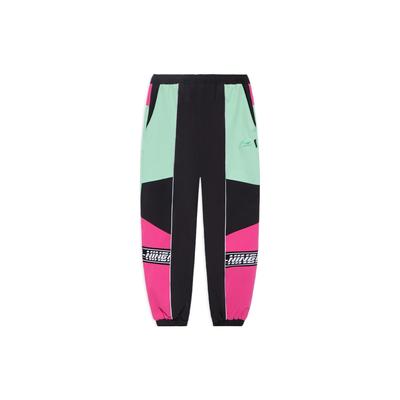Li Ning China  Series Trendy Music Festival Color Block Reflective Loose Fit Sports Pants Men Bottoms AYKS093-1