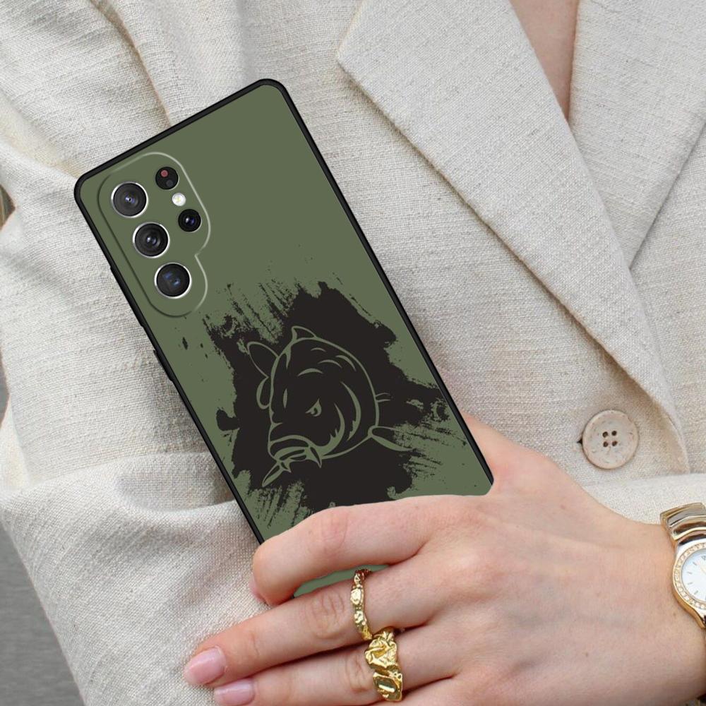 Carp Fishing Fish SOFT Cell Phone Case for Samsung Galaxy S26 Ultra S25 S24 S23 S22 S21 S20 Note10 Cover