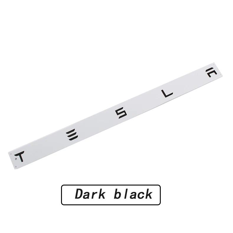 Jcrwk9 3d ABS Chrome Black Red Logo Dual Motor Emblem Letters Car Trunk Badge For Tesla Model Y 3 X S Dual Motor Sticker Accessories