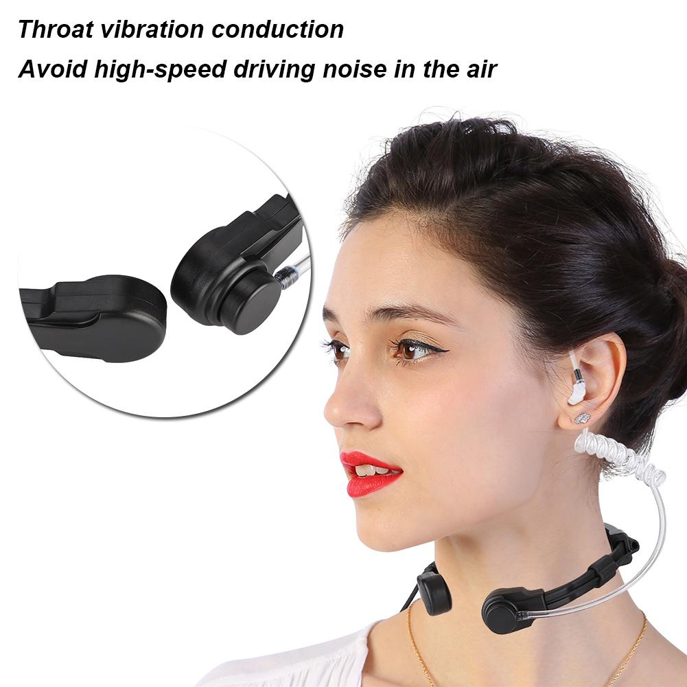9RPLUS Retractable Throat Control Mic Earphone for UV 9R BF 9700 BF A58 Walkie Talkie
