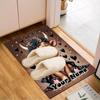 1PC Custom Name Fantasy Cow With Flowers Theme Floor Mat Ideal for Living Room, Game Rooms, Office, Bedroom,Floor Mat Playful Design70