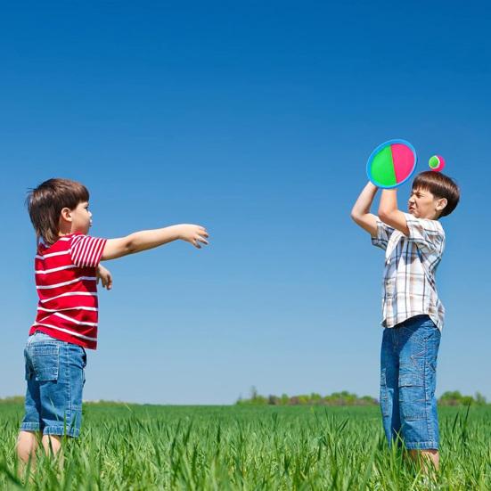 Sticky Target Ball Toy Set Interactive Enhance Hand-Eye Coordination Active Play Sticky Ball Toy for Kids