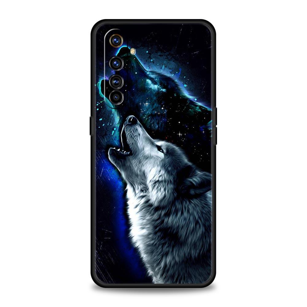 Animal Wolf For Realme 9i Luxury Phone Case 9 8 5G GT2 7 6 Pro Plus 8i C21 C3 C11 C25 Soft Black Silicone Cover Coque Fundas