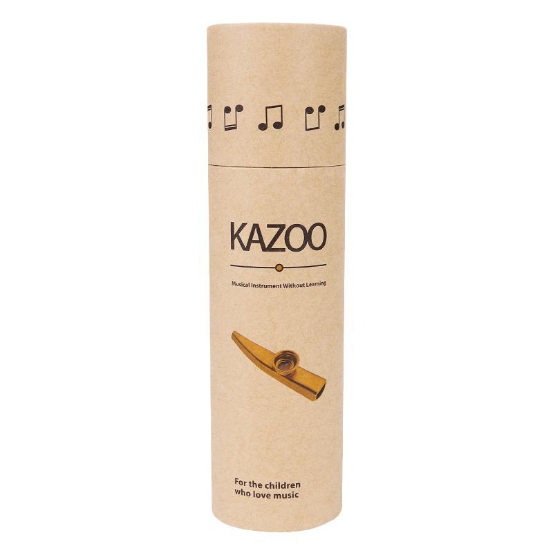 Kazoo Paper Tube: Portable Metal Kazoo for Beginners, Mouth-Blown Musical Instrument