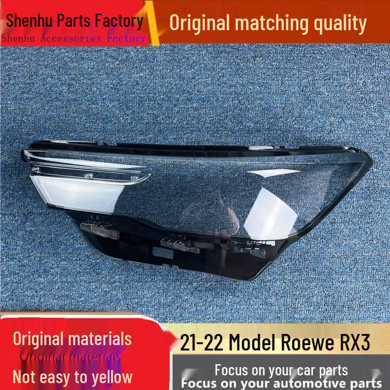 Roewe RX3 21-22 Headlight Cover: Transparent Front Lampshade Mask