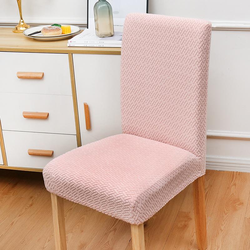 High-elasticity Checkered Backrest Chair Cover Anti-cat Scratch Simple Modern Spring Autumn Thickened Dining Table Chair Cover