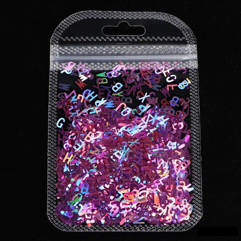 Fashionable Letter Shaped Sequins Craft Filling Materials Elegant Color Soft and Sturdy for Craft Supplies Projects