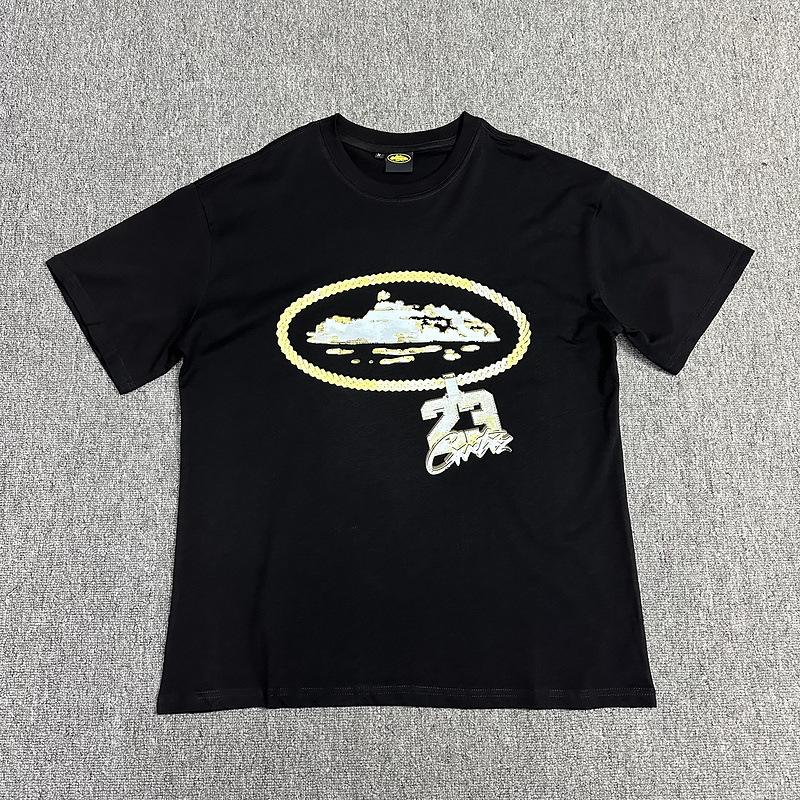 Corteiz Alcatraz Series T-shirts for Men and Women, Short-sleeve Short Sleeve with Lettered Logo Print Crew Neck Loose Casual T-shirt