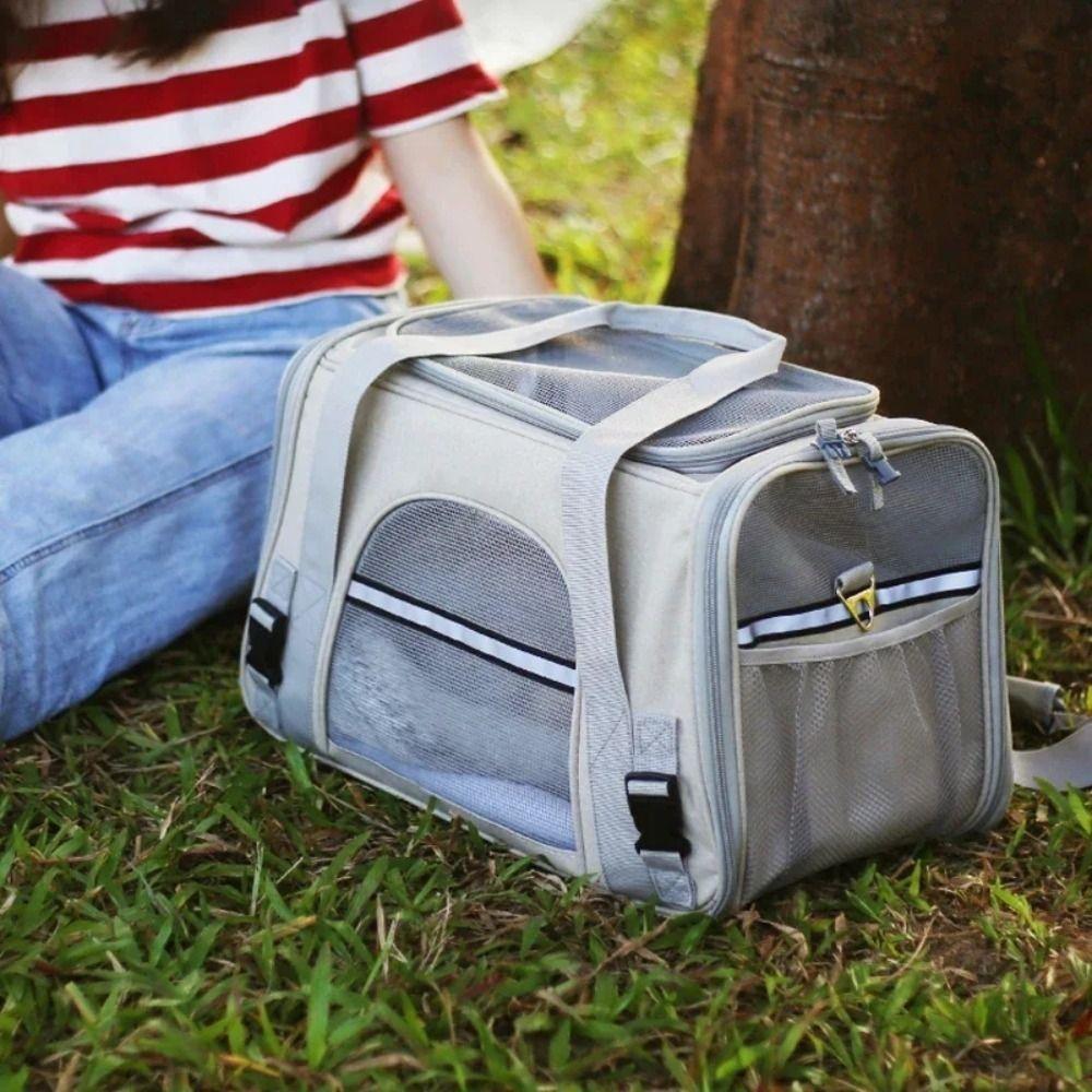 Soft Sided Cat Bag Portable Dog Carrying Case Easy Storage Pet Carrier  for Travel