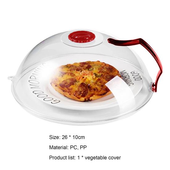 Double Vent Food Cover with Handle PP Food Grade Plate Cover Kitchen Tools