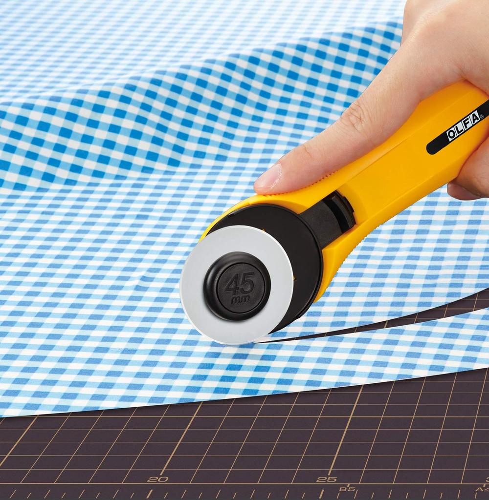 OLFA Rotary 45mm Circular Replacement Blades RB45-10 Cutter, Blade, (10-Pack)