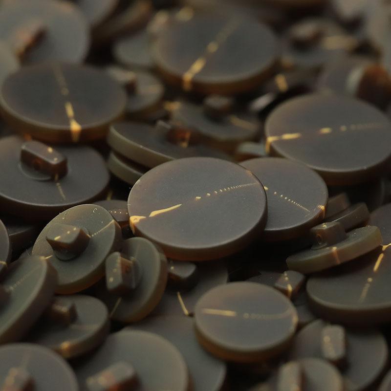 

5 шт. смоляные высокие плоские пуговицы вязаный кардиган двухсторонний нейлоновый меховой пиджак ювелирные пуговицы 2 #[PB2750 High Foot Plane Coffee Color] 17mm