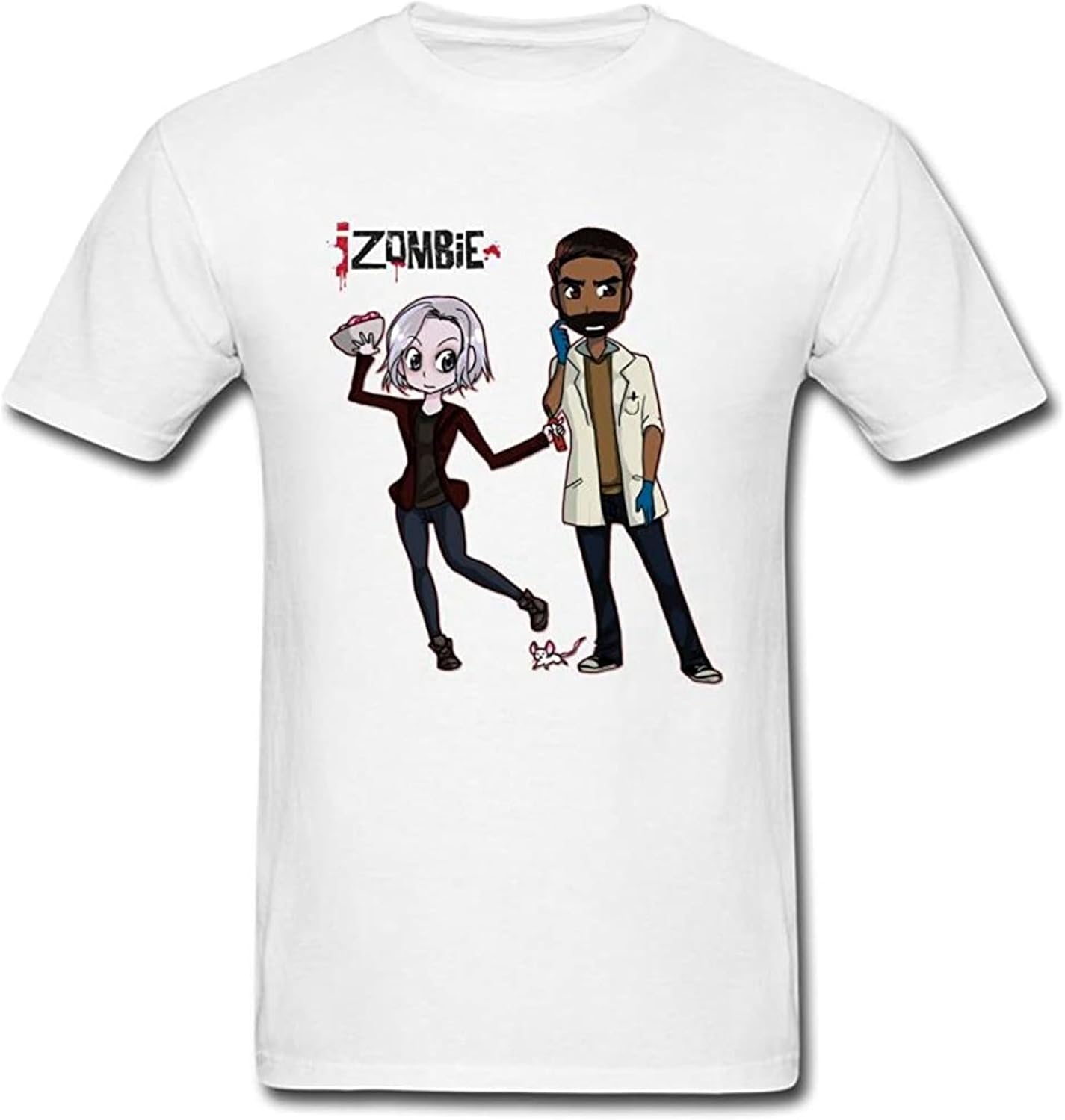 Izombie Liv and Ravi Chibi T Shirt for Menarge XXL
