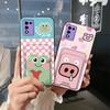 Fashion Design Cartoon Phone Case For ZTE Libero 5G iii/A202ZT Protective Shockproof Card Sleeve Cover Anti-dust Cute