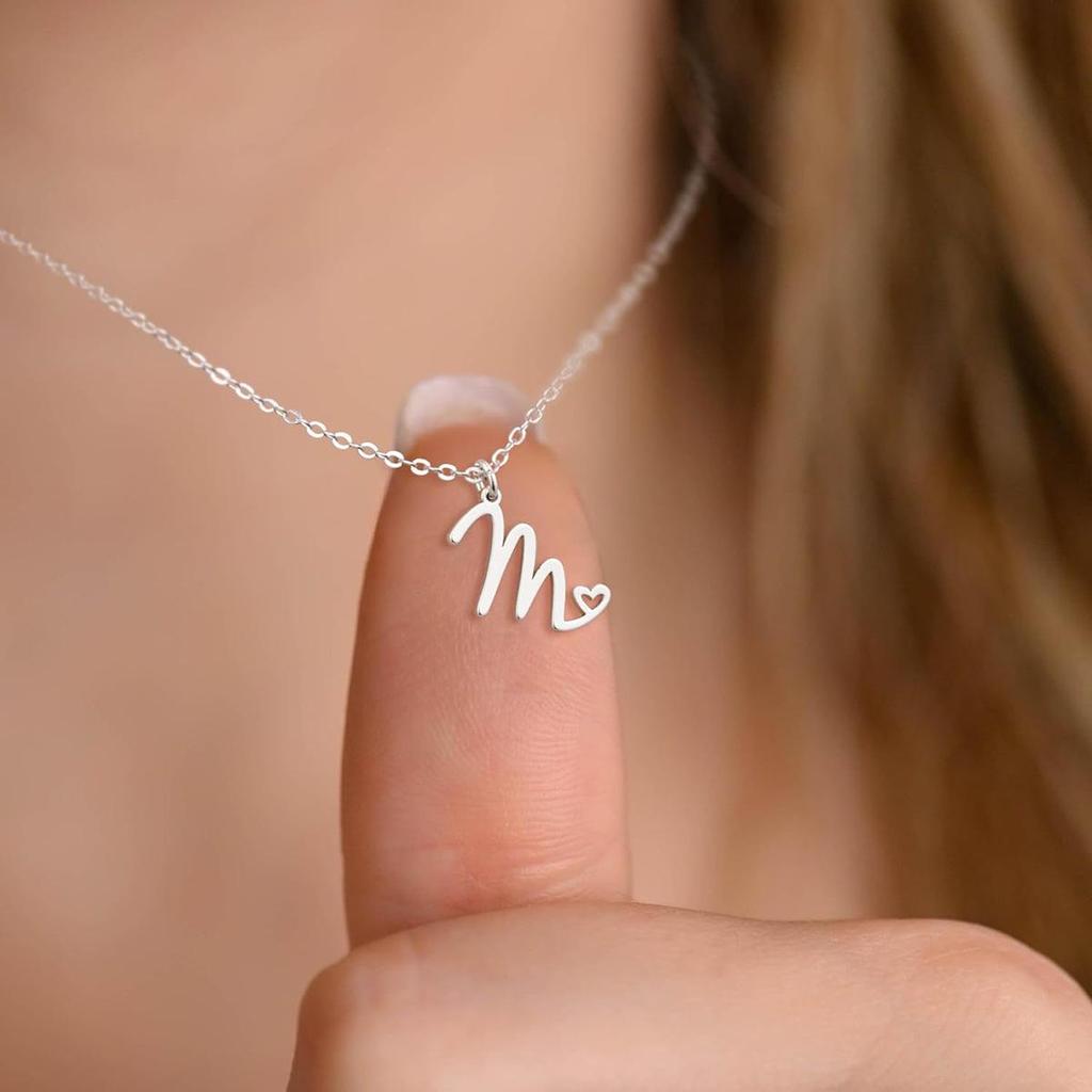 Stainless Steel Luxury Letter Necklace - Women's Stylish Clavicle Chain