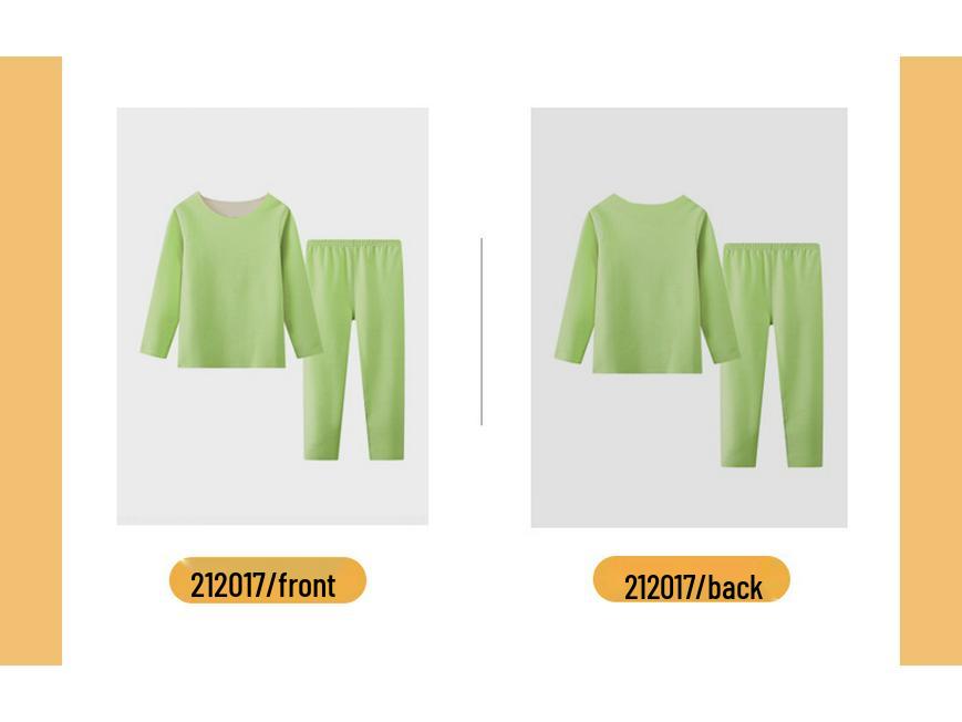 2025 Dětská zimně-podzimní vyhřívaná sametová pyžama - Teplé spodní prádlo pro chlapce a dívky