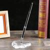 Metal and Acrylic Heart Crystal Pen Holder Set for Office Desk