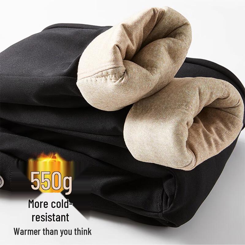 LANGSHA Women's Slimming Goose Down Winter Warm Black Stirrup Pants