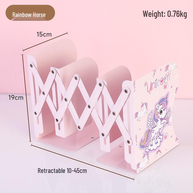 Large Creative Retractable Desktop Bookshelf, Foldable Storage Stand, Simple Book Support