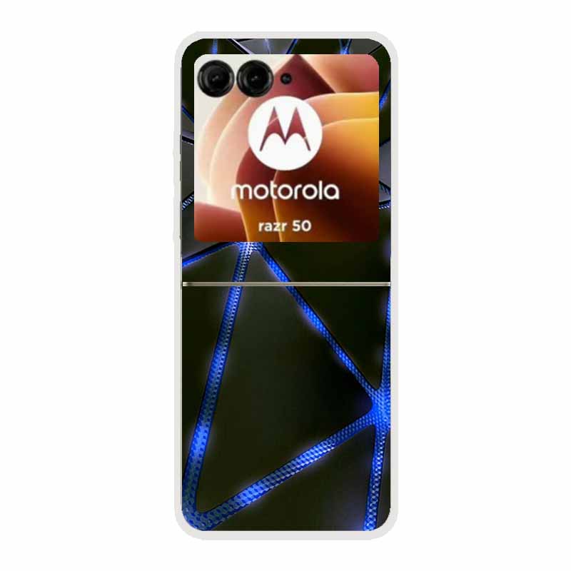 For Moto Razr 50 Case Clear Plastic Hard Painted Space Transparent Phone Covers for Motorola Razr 60 50 Coque Razr 2024 PC Cases