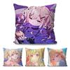 Tenma Saki Animation Game P-Project S-Sekai Pillow Case Square Pillow Bedroom Sofa Leisure Car Living Room Home Decoration 40X40