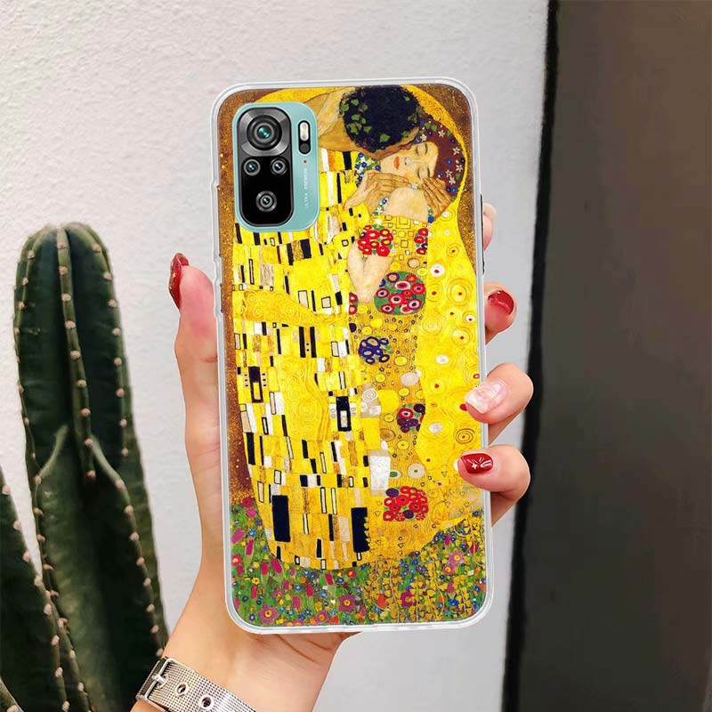 Kiss by Gustav Klimt Desig For Xiaomi Redmi Note 14 13 12 11 Pro Plus Phone Case 14S 12S 11S 11E 11T 10S 10 9S Fundas Cover Coqu