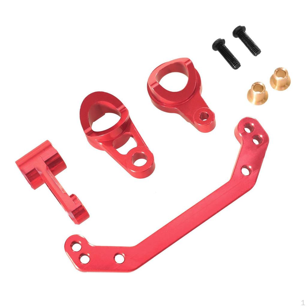 Aluminum Alloy Steering Assembly RC Car Accessories,Spare Parts Sturdy Upgrade Metal Replacement for