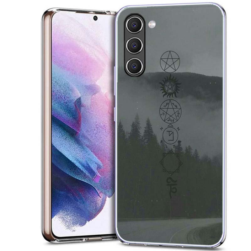 Övernaturligt Symbol Telefonfodral för Samsung A16 A26 A36 A56 A17 A37 A57 A07 A06 A02S A12 A22 A32 A52S A72 Galaxy A70 A50S A71 A51