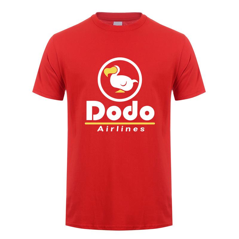 Dodo Airlines T-Shirt Sommer Herren Cool Baumwolle Kurzarm Dodo T-Shirts Unisex Geschenk Oberteile Tee LH-367