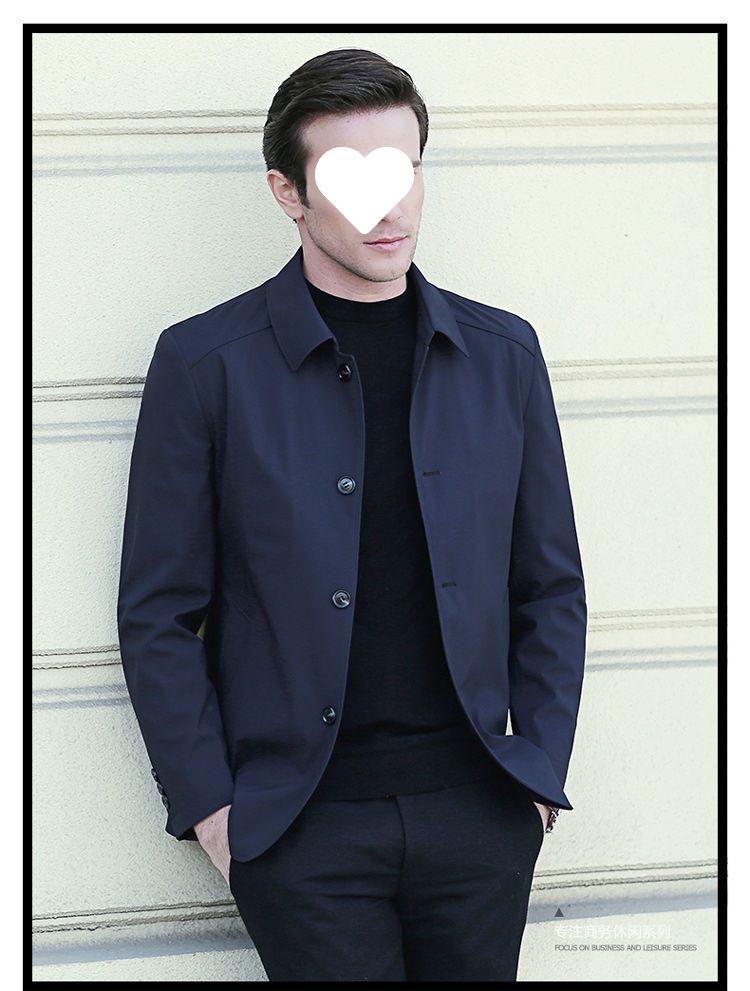 New Men's Spring & Autumn Casual Jacket - Middle-Aged Dad's Wear-Resistant, Loose Lapel Button Top