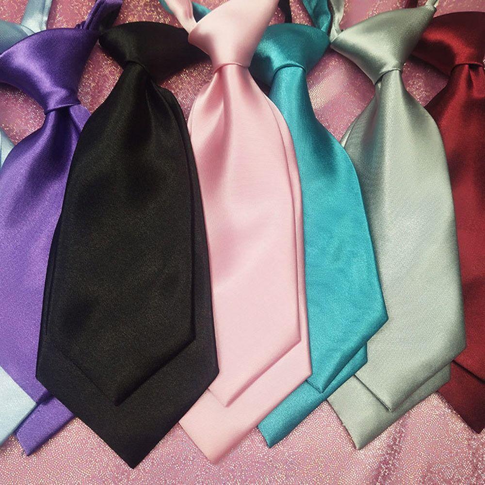20CM Women Necktie Double Layer Children Neck Wear Fashion Cravat