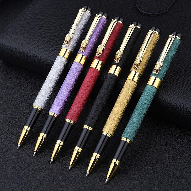 Business Metal Colors Signature Pens Chinese Dragon Style High-end  Elegant Fashion Frosted Writing School Gifts Pen Stationery