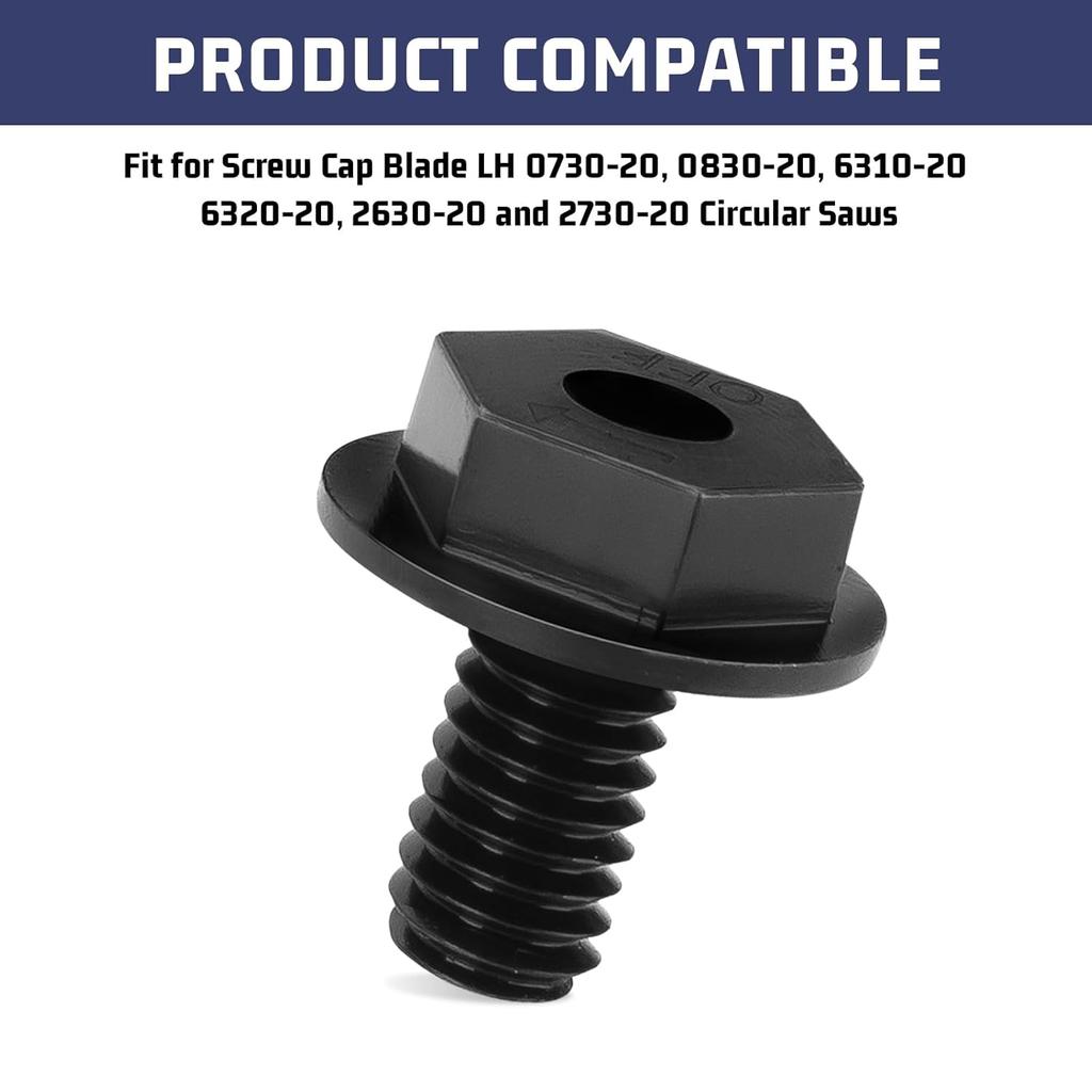 06-75-1010 Replacement for Circular Saw Screw Cap Blade LH, Fit for 0730-20, 0830-20, 6310-20, 6320-20, 2630-20 & 2730-20 - 2 Pack