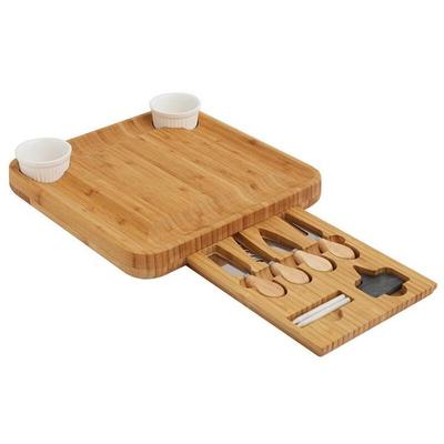 Bamboo Cheese Board Set with Chalkboard