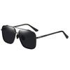 aoron Half-frame Square Sunglasses Men's Polarized Sunglasses Driving Night Vision Glasses